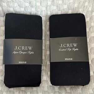 NWT J. Crew Women’s Black Tights